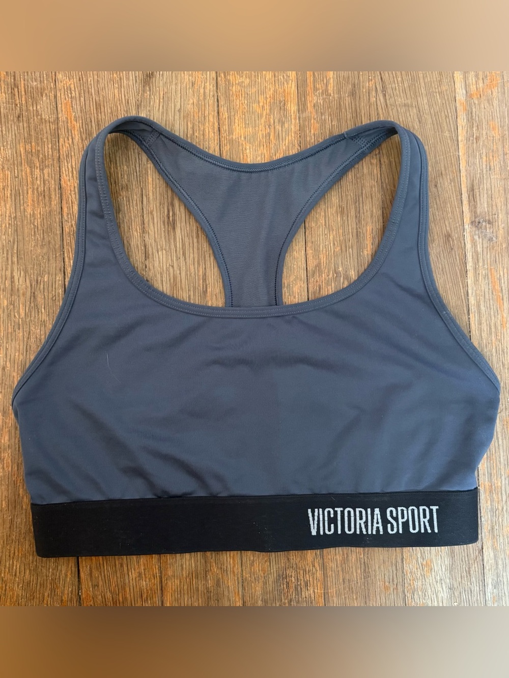 Victoria's Secret Sport Gray The Player Racerback Sports Bra ~ sz Small